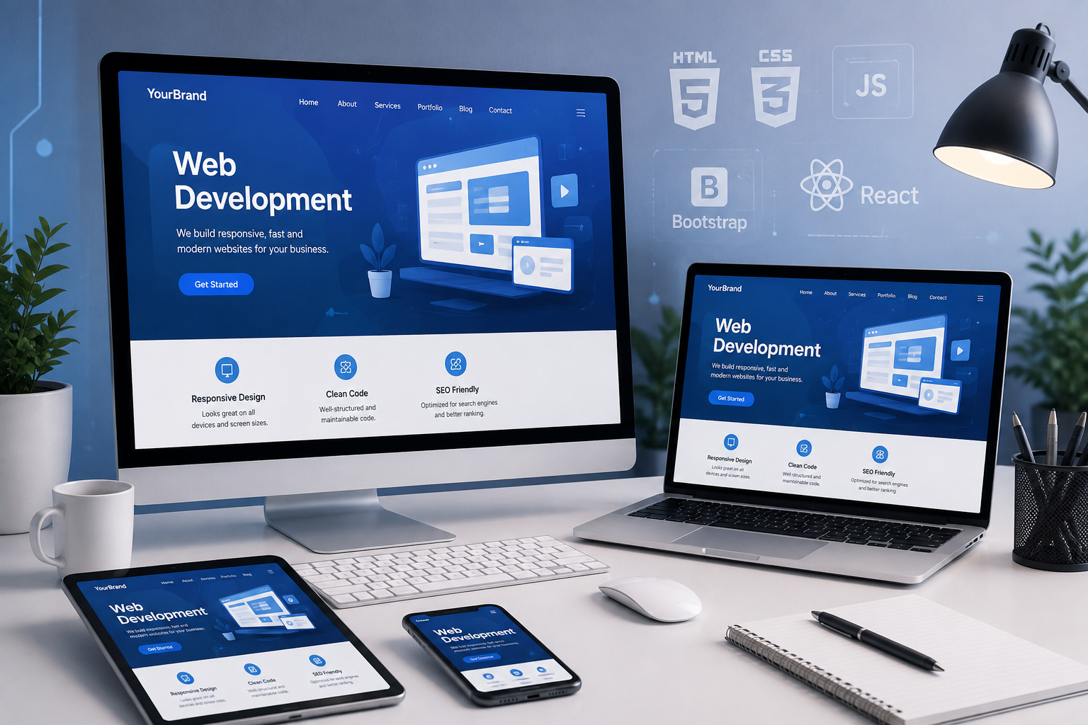 Responsive website design and development